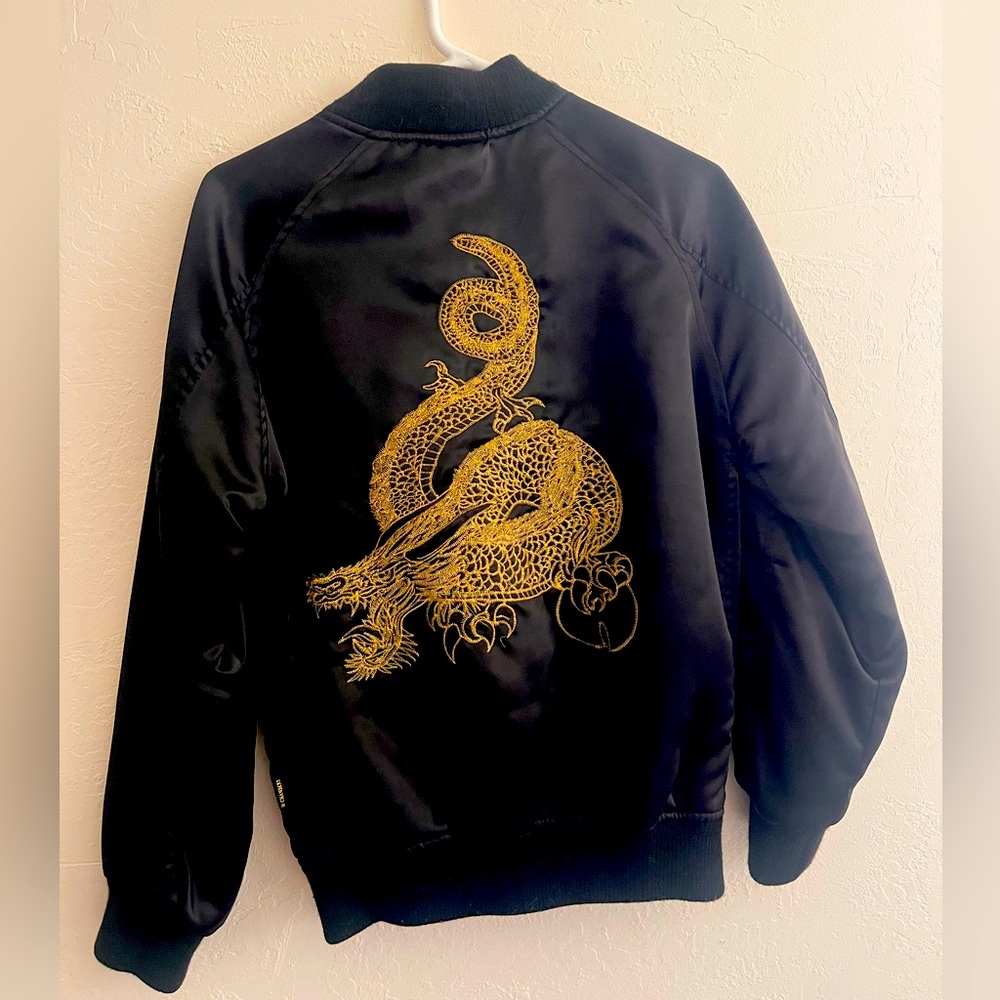 36 Chambers Satin Souvenir Jacket from exhibit at SF Asian Art Museum